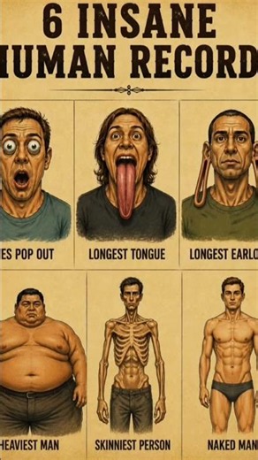 6 Most Bizarre World Records Ever! 👅💪