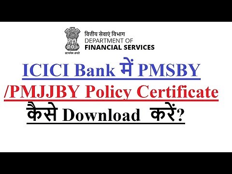 How to download PMSBY/ PMJJBY policy certificate from ICICI Bank?