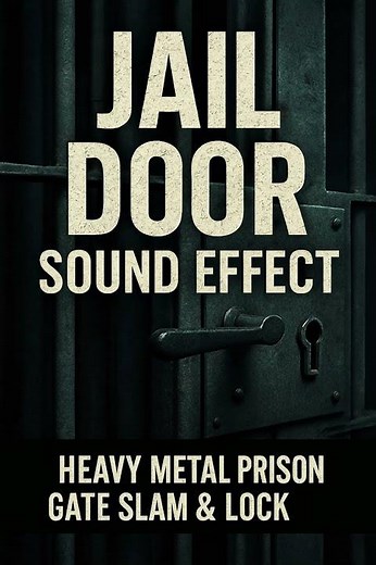Jail Door Sound Effect | Heavy Metal Prison Gate Slam & Lock