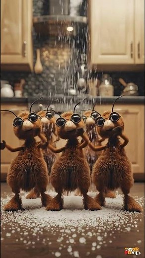when ants find sugar, they will have a party #ants #antsdancing #petdance #animaldance #animalshorts