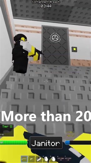 Janitor Last Stand! - SCP retroBreach(Roblox) #shorts #roblox #retrobreach #scp