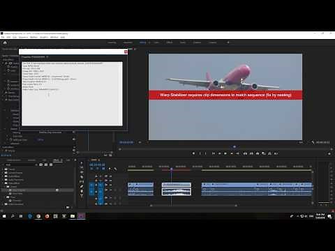 Warp Stabilizer requires clip dimensions to match sequence, Fix by nesting (Premiere Pro, 2 methods)