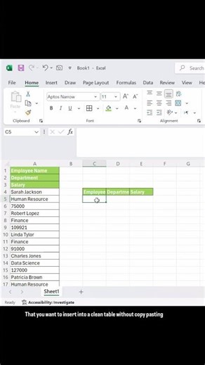 Convert Data to Tables in Seconds 🤯| Excel in Seconds