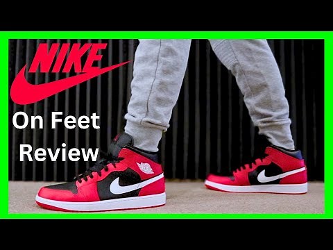 Air Jordan 1 Mid Men's Shoes **ON FEET SNEAKER REVIEW**