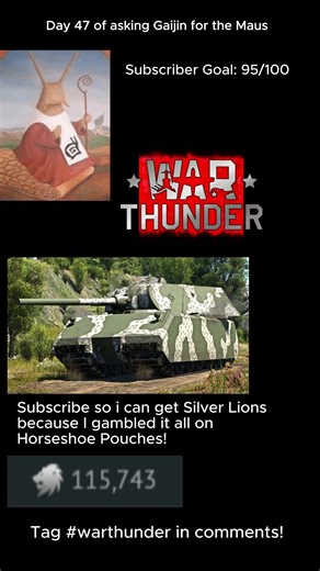 Day 47 Asking Gaijin For The Maus #warthunder