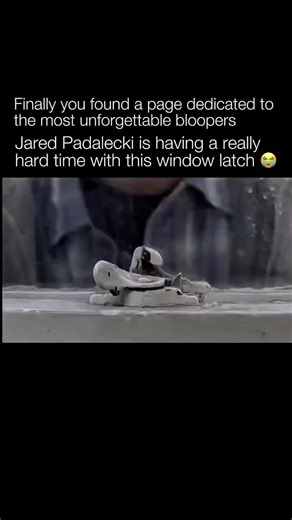 Unforgettable Bloopers | This blooper comes from the Season 2 gag reel, where Padalecki, playing Sam Winchester, repeatedly fails to open a motel window because the... | Instagram