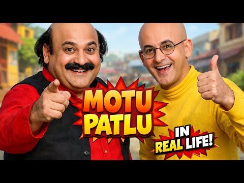 😲 What If Motu Patlu Were Real? #motupatlu #character #cartoon #reallife