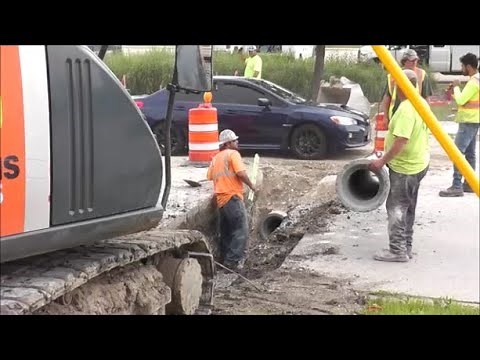 Concrete Pipe Installation Start To Finish