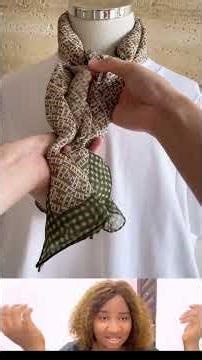 ways to tie a large square scarf