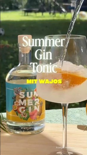 Gin Tonic Mischung mit Summer Gin 🍹 Fruchtiger Sommer-Cocktail | Einfaches Rezept mit Wajos Gin