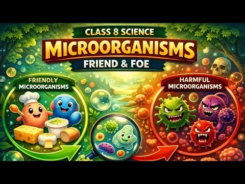 Microorganisms friend and foe |Class 8 Science (NCERT) | Animated Video Hindi