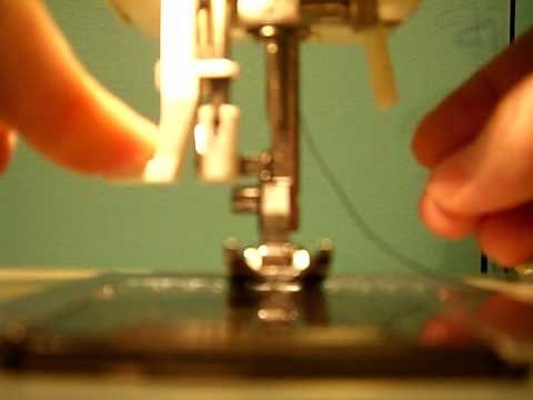 Using the built-in automatic needle threader on your sewing machine