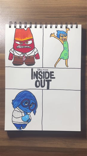 Drawing Sadness from Inside Out 😢 Wait for the Result… ✨ #insideout #sadness #pixar #drawing #ardrawing