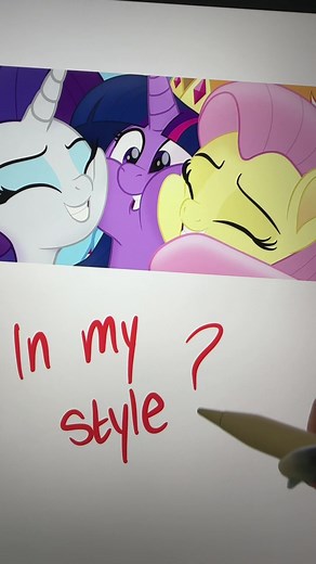 I had so much fun drawing these three #mlp #mylittlepony #mylittleponyfriendshipismagic #rarity #twilightsparkle #fluttershy #fyp #fypツ