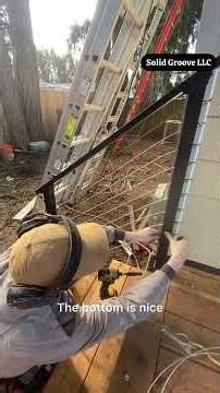 How to stainless steel cable railing! #diy #tools #construction