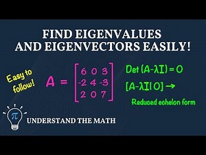 How to Find Eigenvalues and Eigenvectors of a 3x3 Matrix