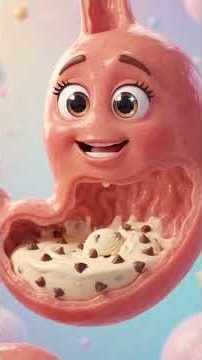 What Happens Inside Your Body When You Eat Ice Cream? 🍦😳 #ScienceFacts #HumanBodyFacts #3DAnimation