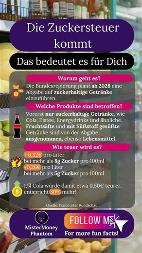 Die Zuckersteuer kommt!