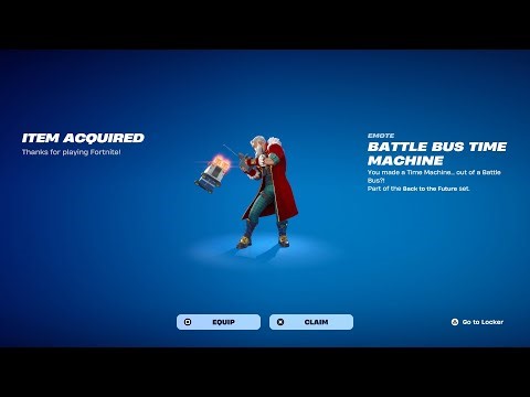 How To Get Battle Bus Time Machine Emote NOW FREE in Fortnite! (Free Battle Bus Time Machine Emote)