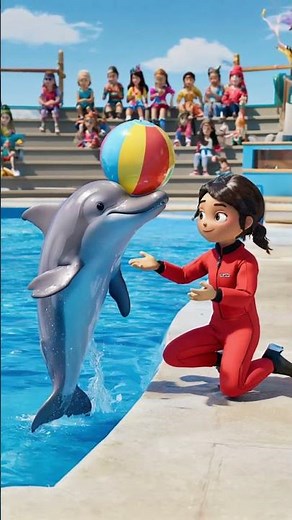 Amazing Dolphin Show for Kids 🐬 | Playful Underwater Tricks & Stunts #dolphin #dolphindance #ai