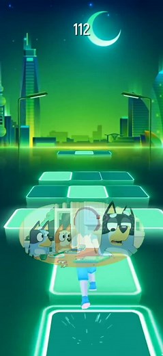 Banjex fnf bluey bandit let's sweep the counter popcorn edition 😂👍😎🧹-tiles hop #fnfpopcornedition #banjexfnf #bluey #banditheeler #tileshop