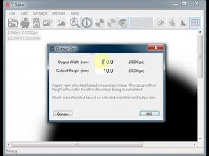 T2Laser Image Resolution and Scaling