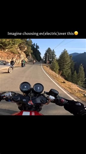Unknwn.twin.47 on Instagram: "Would you still go for an ev. ? . . . #continentalgt650 #motorcycle #royalenfieldindia #mountains #loudexhaust"