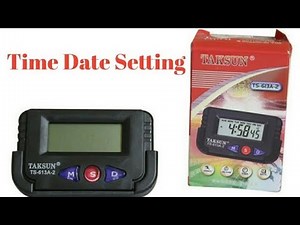 How to set Digital Clock Date and Time.