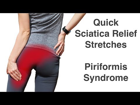 Sciatica Nerve Pain Relief Stretches | Piriformis Syndrome Exercises (FREE Exercise Sheet!)