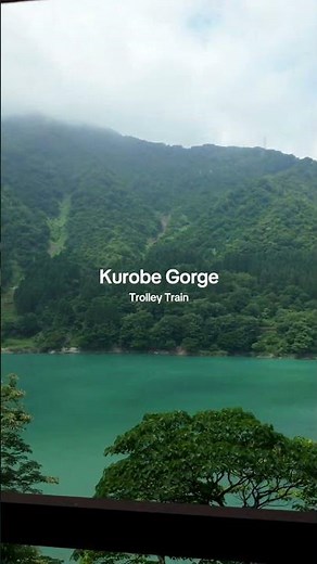 Scenic ride through Kurobe Gorge on Japan’s trolley train! #KurobeGorge #JapanTravel