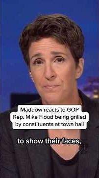 Maddow reacts to GOP Rep. Mike Flood being grilled by constituents at town hall