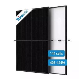 [Hot Item] Trinasolar Tsm De09r. 05 PV Module Vertex S 400W All Full Black Frame Amorphous Solar Panel 410W 420W