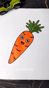 Drawing carrot is always fun! 🥕🥕 Let's try this and have fun with your kids! #carrots #carrotdraw #drawingcarrots #easydrawing | Kids Drawing Ideas