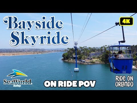 Bayside Skyride at SeaWorld San Diego - 4K On Ride POV - 1967 Vonroll Type 101