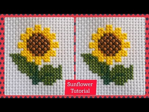 Sunflower _ Cross Stitch Designs / easy cross stitch pattern @Heavenly Handmade Creations