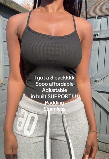 TikTok Shop Women's Solid Ribbed Cami Top Review