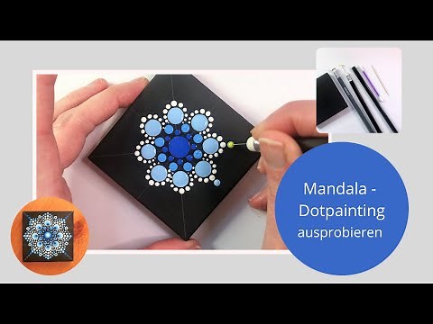 EINFACH mit Wattestäbchen, Bleistift und Co. Dotpainting ausprobieren