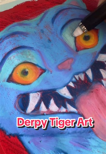 Derpy Tiger Art Inspired by Kpop Demon Hunters