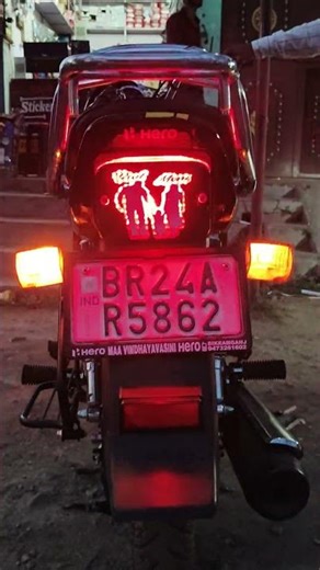 Splendor backlight modified || Splendor tail light modified #splendor #trending