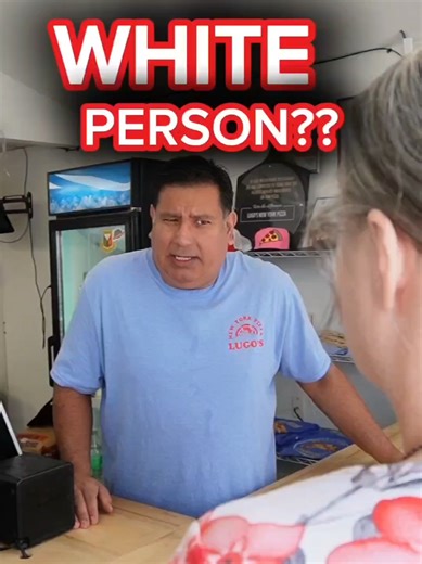 She kept asking if there was a white person here… wait for the ending. #pizza #skit #comedy #funny #fyp