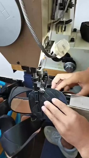 Shoes making process.upper pattern sewing machine.#moccasin #liangjiangmachine #shoes making process. https://wwwliang-jiang.com