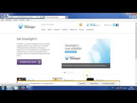 Installations Anleitung von Microsoft Silverlight