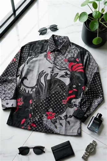 Stylish Batik Shirt Ideas for Lebaran Celebration