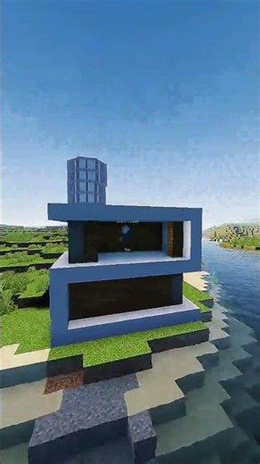 Minecraft Starter Modern House 🏡 Easy Build for Survival #shorts
