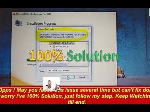 [100%] Setup cannot find pro plus.WW\\proPsWW.cab. Browse to a valid installation source