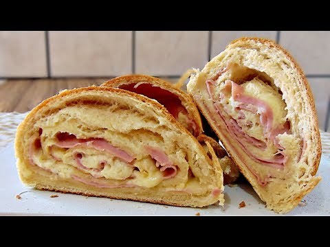 HOMEMADE BREAD STUFFED WITH HAM AND CHEESE | Menino Prendado