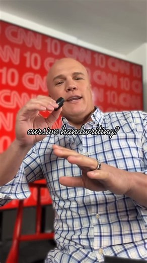 Coy Wire on Instagram: "Is cursive cool? 📝🤔 The forgotten script may be rewriting its story. Find out more on tomorrow’s @cnn10 !"