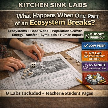 Budget Biology Kitchen Sink Lab Bundle Unit 12 Ecology Ecosystems