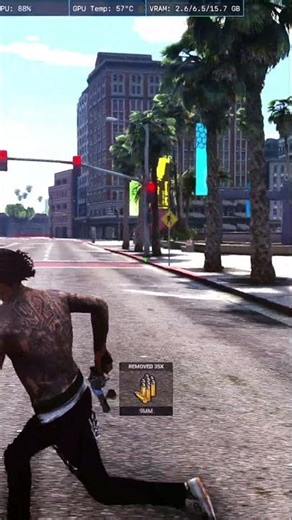 Blue Bandana Wrapped Pistol | FiveM Custom #Shorts