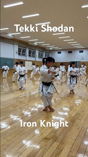 鉄騎初段の練習 #karate #松濤館流空手 #空手 #空手形 #鉄騎初段